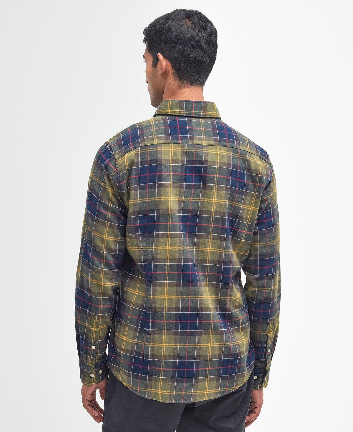Fortrose Tailored Fit Shirt Tartan - modellbilde bakfra