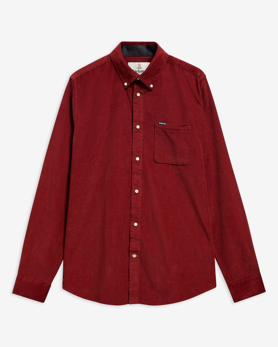 Ramsey Tailored Cord Shirt Russet Brown - packshot