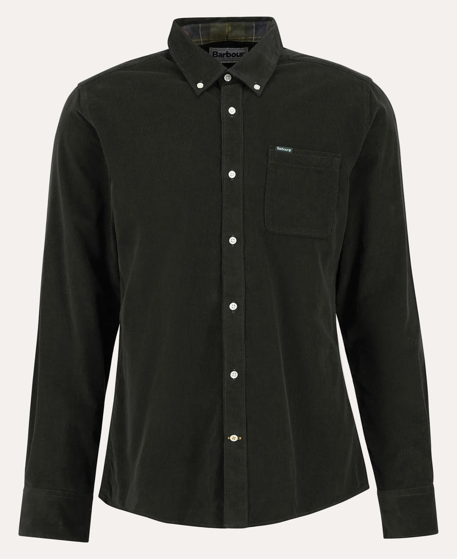 Ramsey Tailored Cord Shirt Forest - packshot