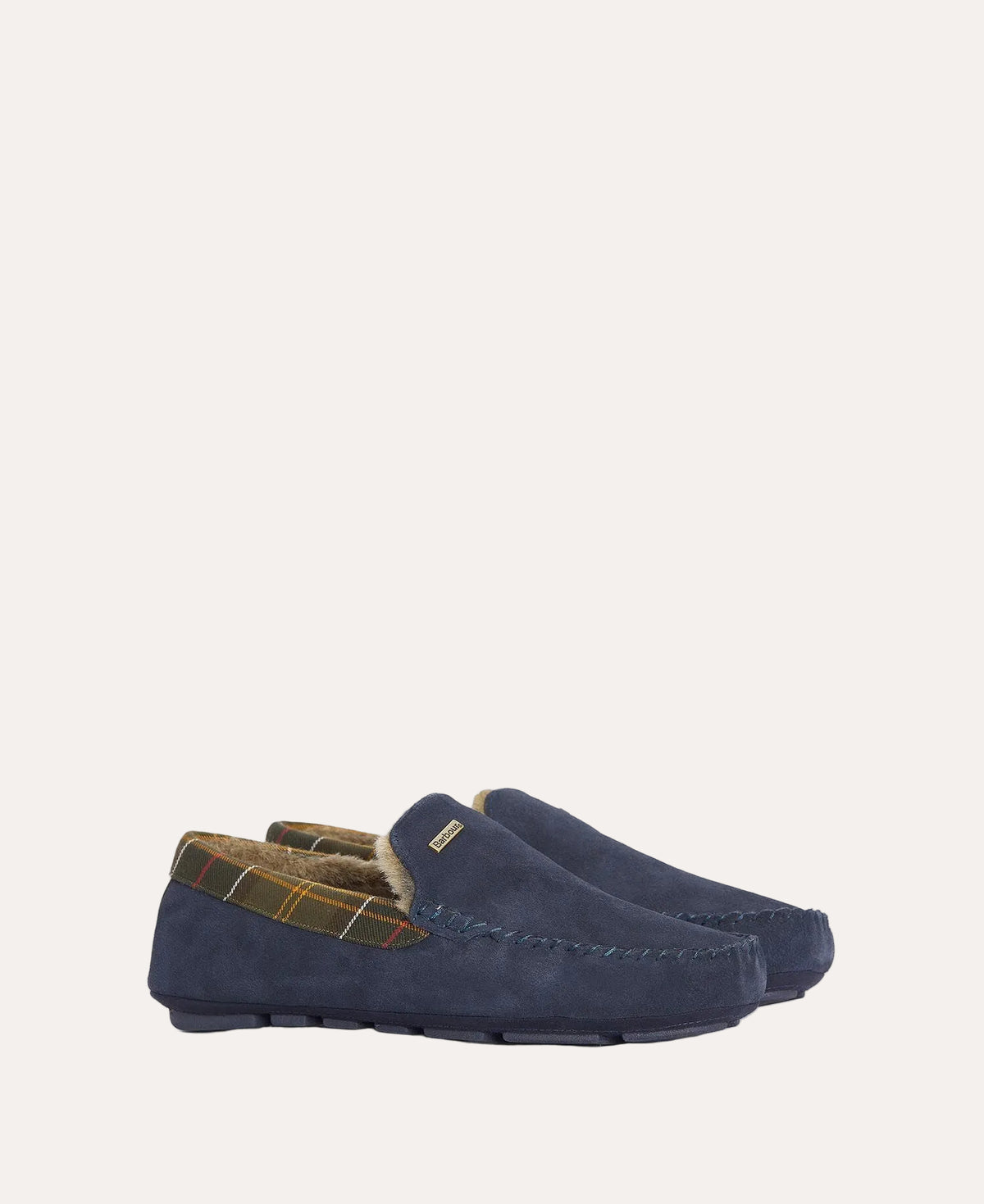 Monty Moccasin Slipper Navy Suede