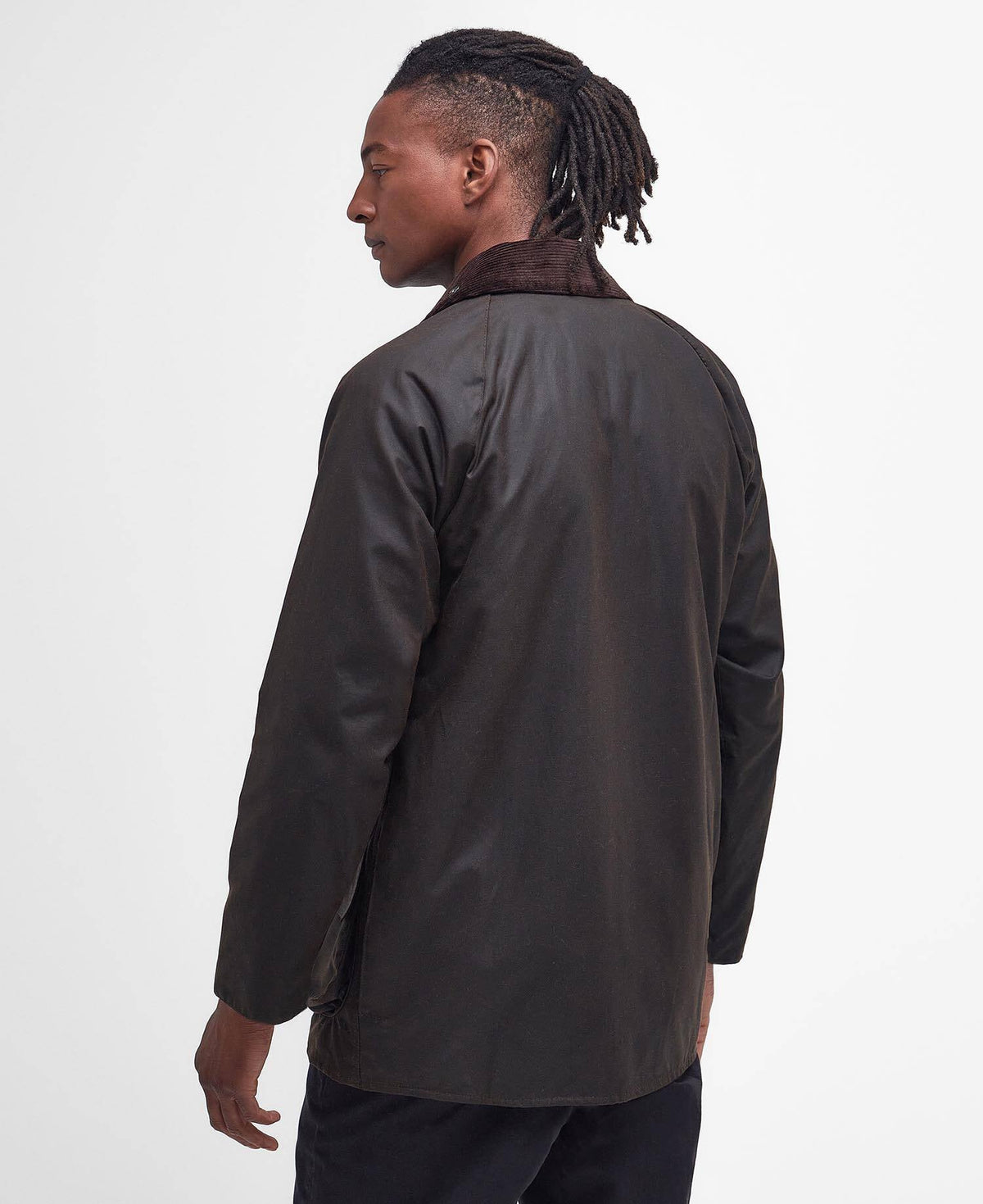 Classic Beaufort Wax Jacket Olive – back