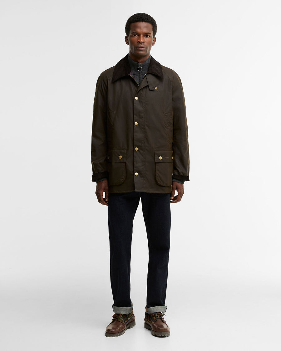 Barbour Ashby Wax Jacket Olive - stylingbilde