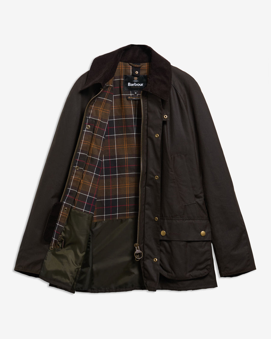 Barbour Ashby Wax Jacket Olive - detaljbilde