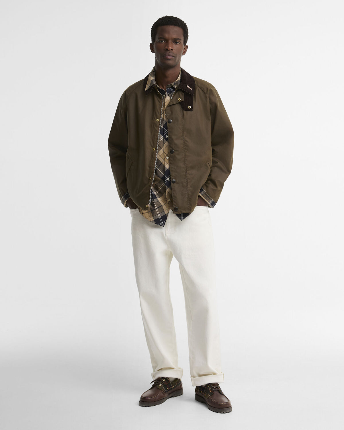 Barbour Icons Transport Wax Jacket Brown - stylingbilde