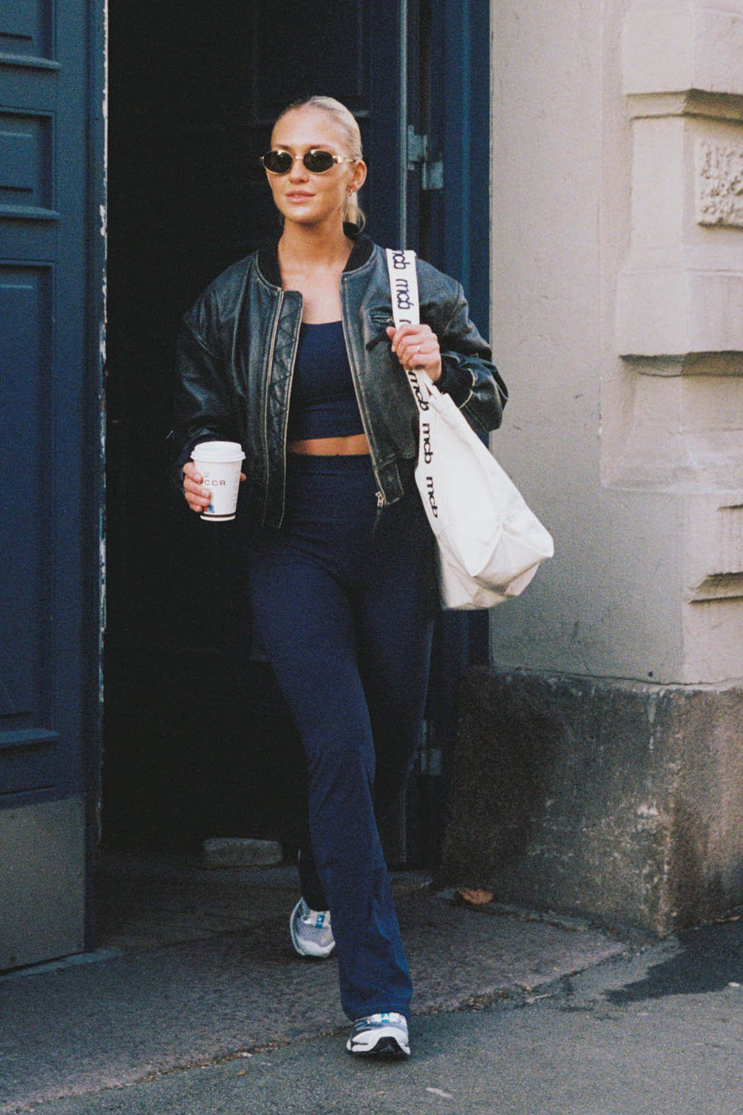 Flare Tights Long Navy