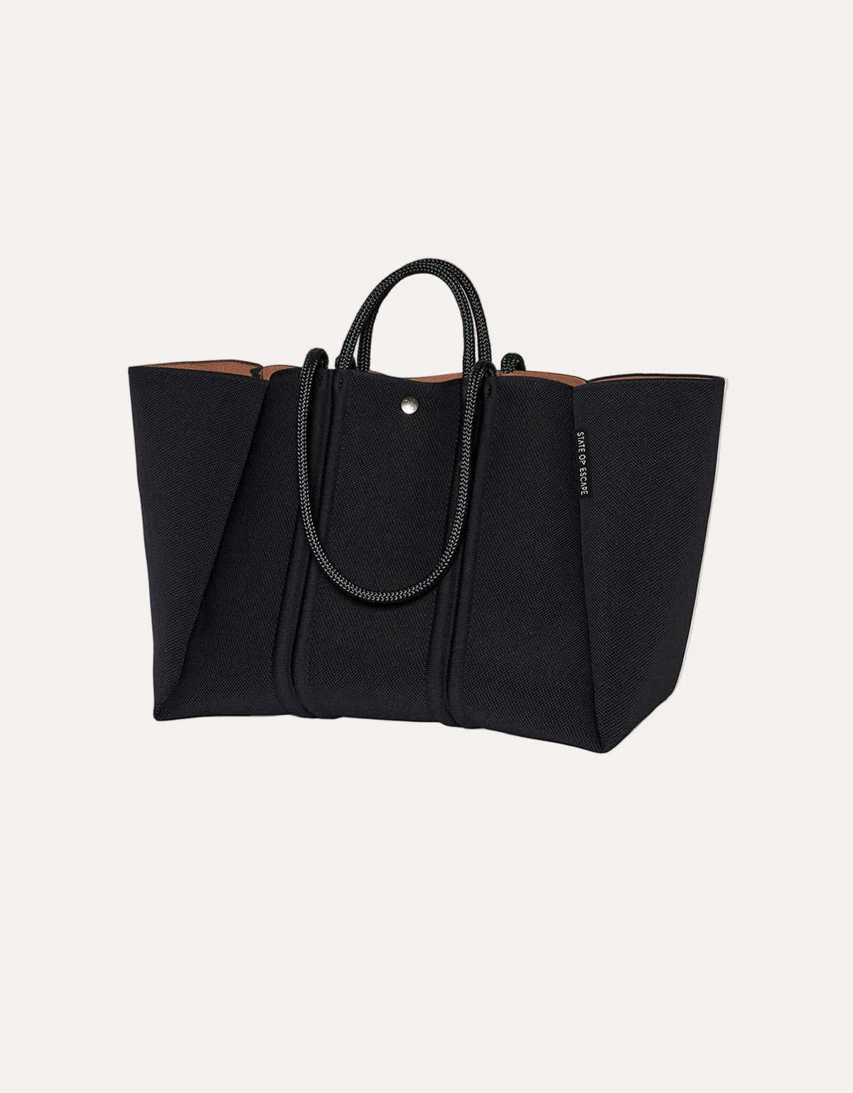 Meridian Large Tote- Black/Hazelnut