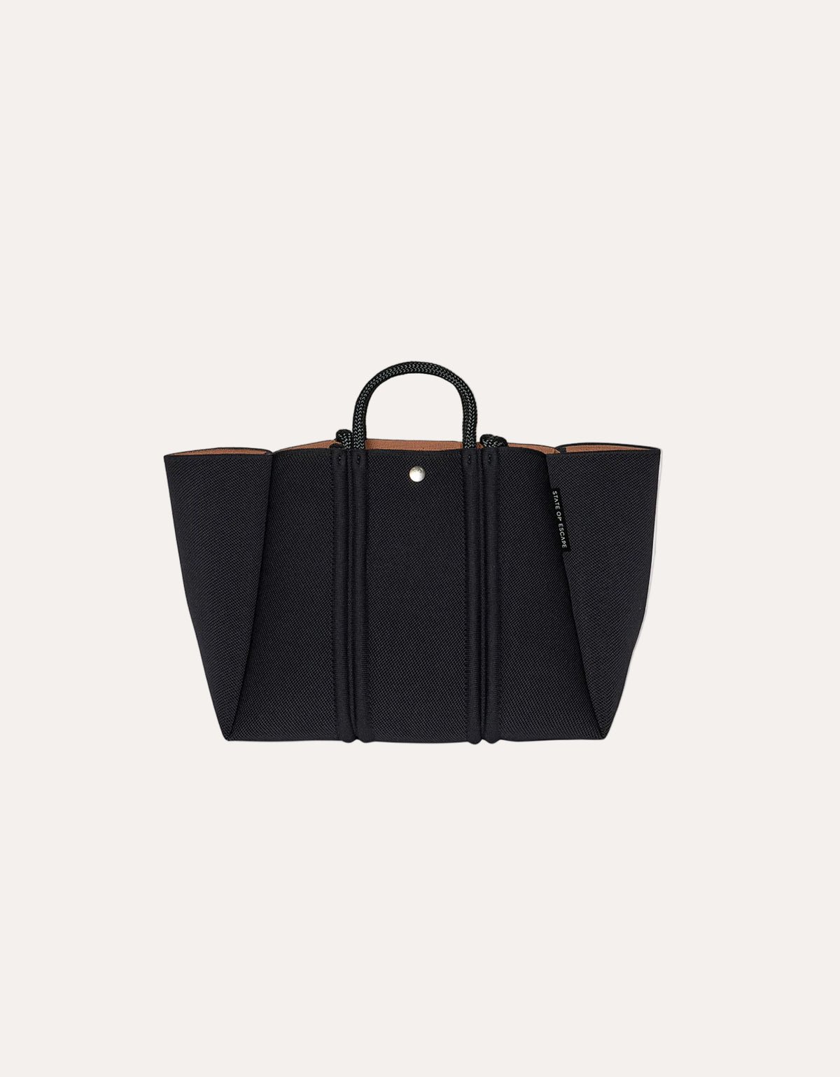 Meridian Midi Tote- Black/Hazelnut