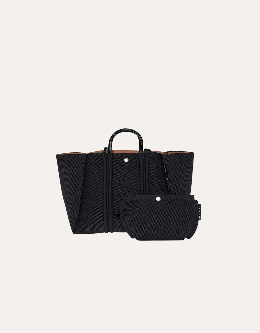 Meridian Midi Tote- Black/Hazelnut
