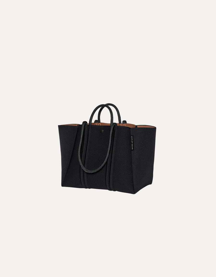 Meridian Midi Tote- Black/Hazelnut