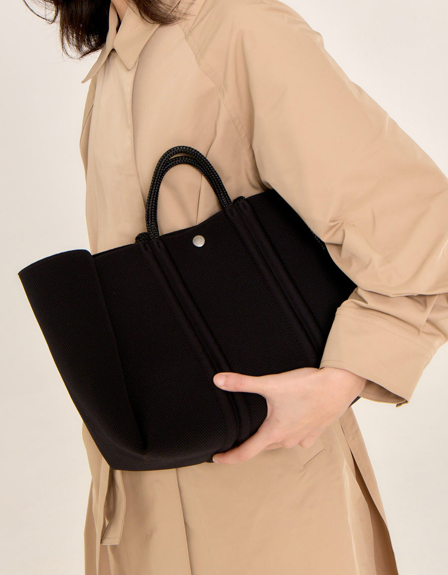 Meridian Midi Tote- Black/Hazelnut