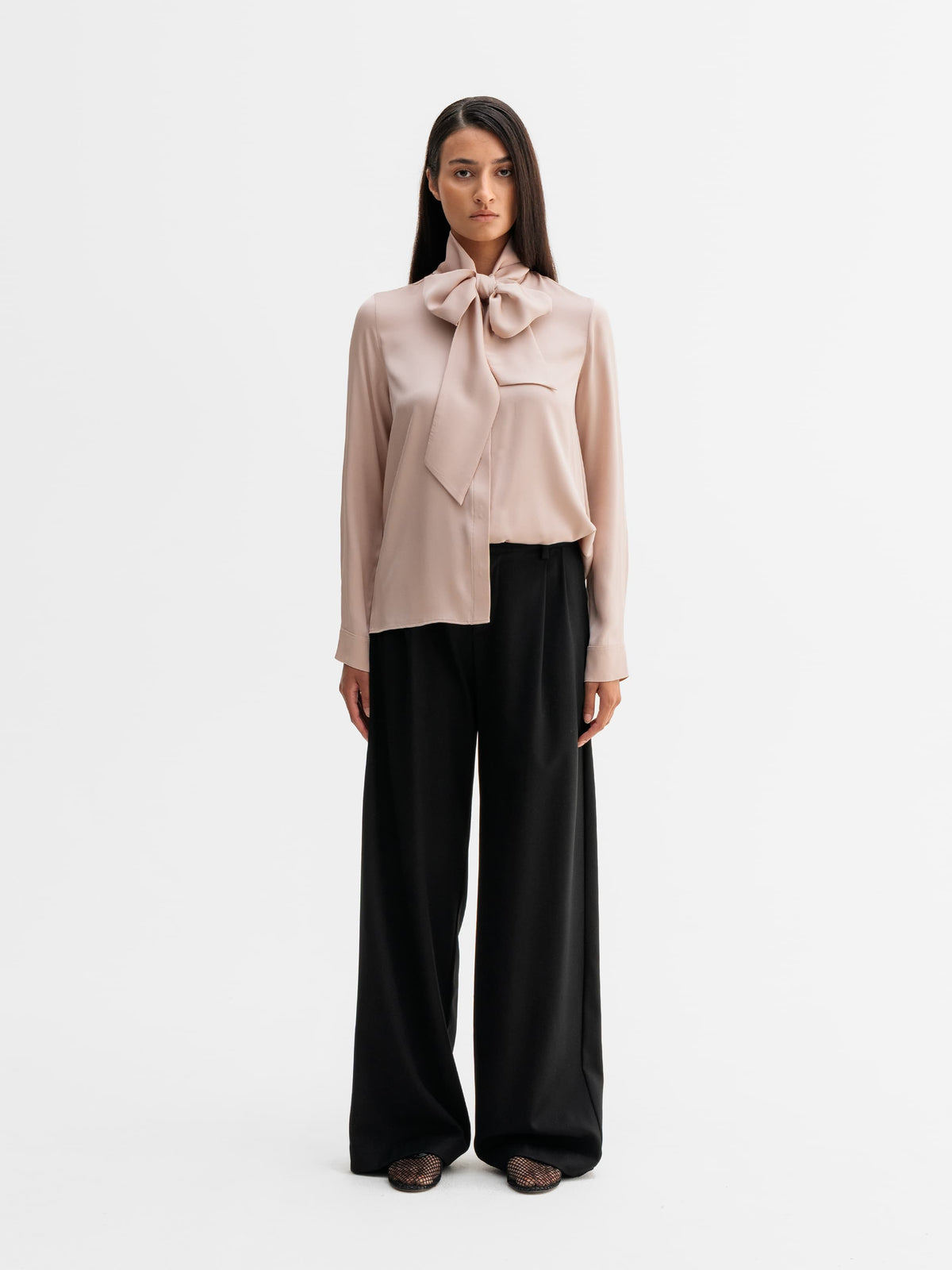 Miki Silk Blouse Dusty Pink - Ahlvar Gallery