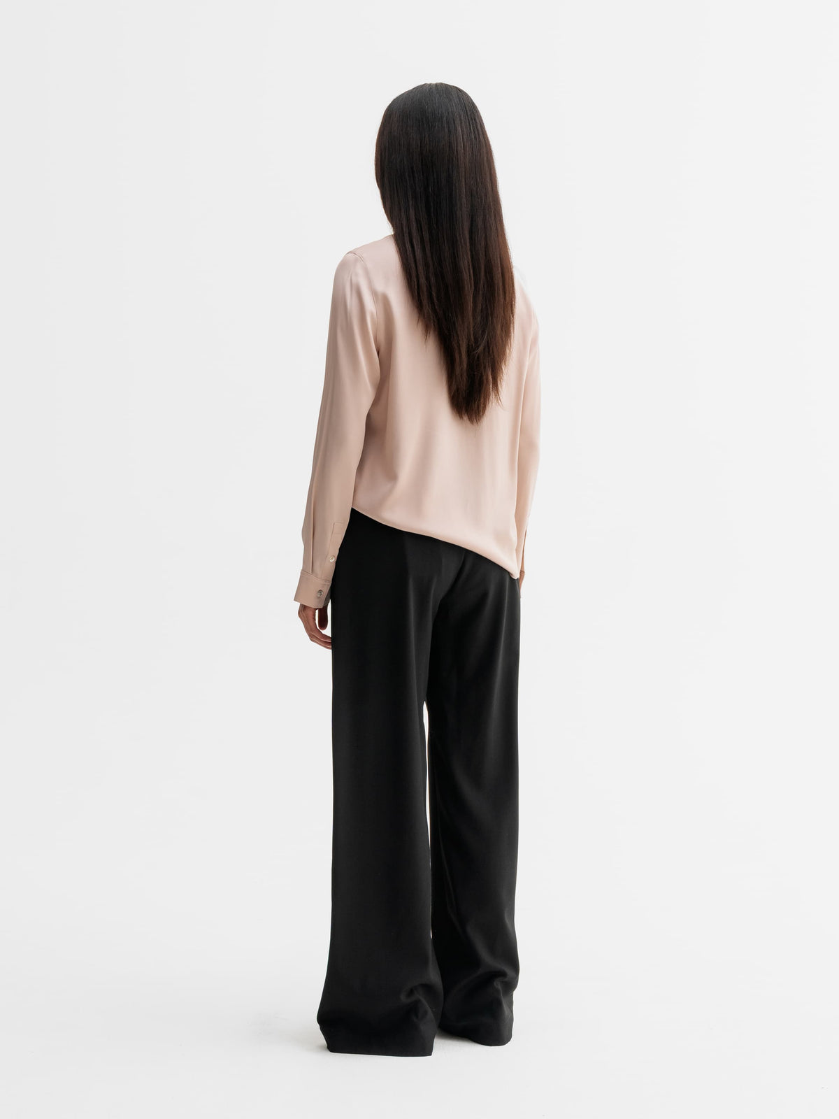 Miki Silk Blouse Dusty Pink - Ahlvar Gallery