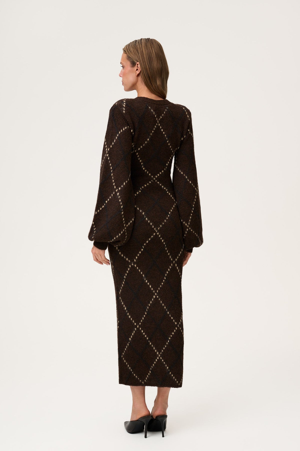 Adoore Montana Dress Espresso - modellbilde