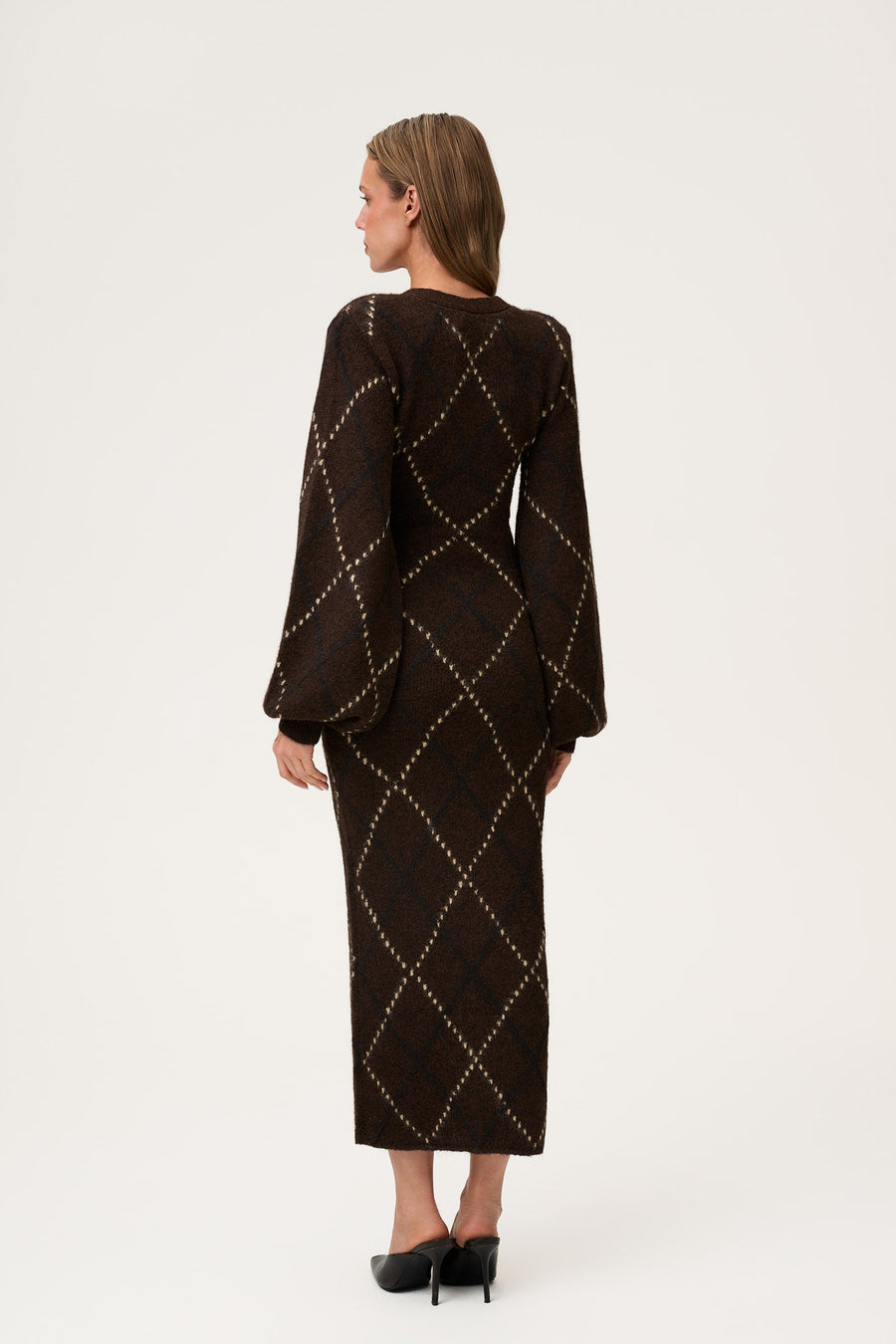 Adoore Montana Dress Espresso - modellbilde