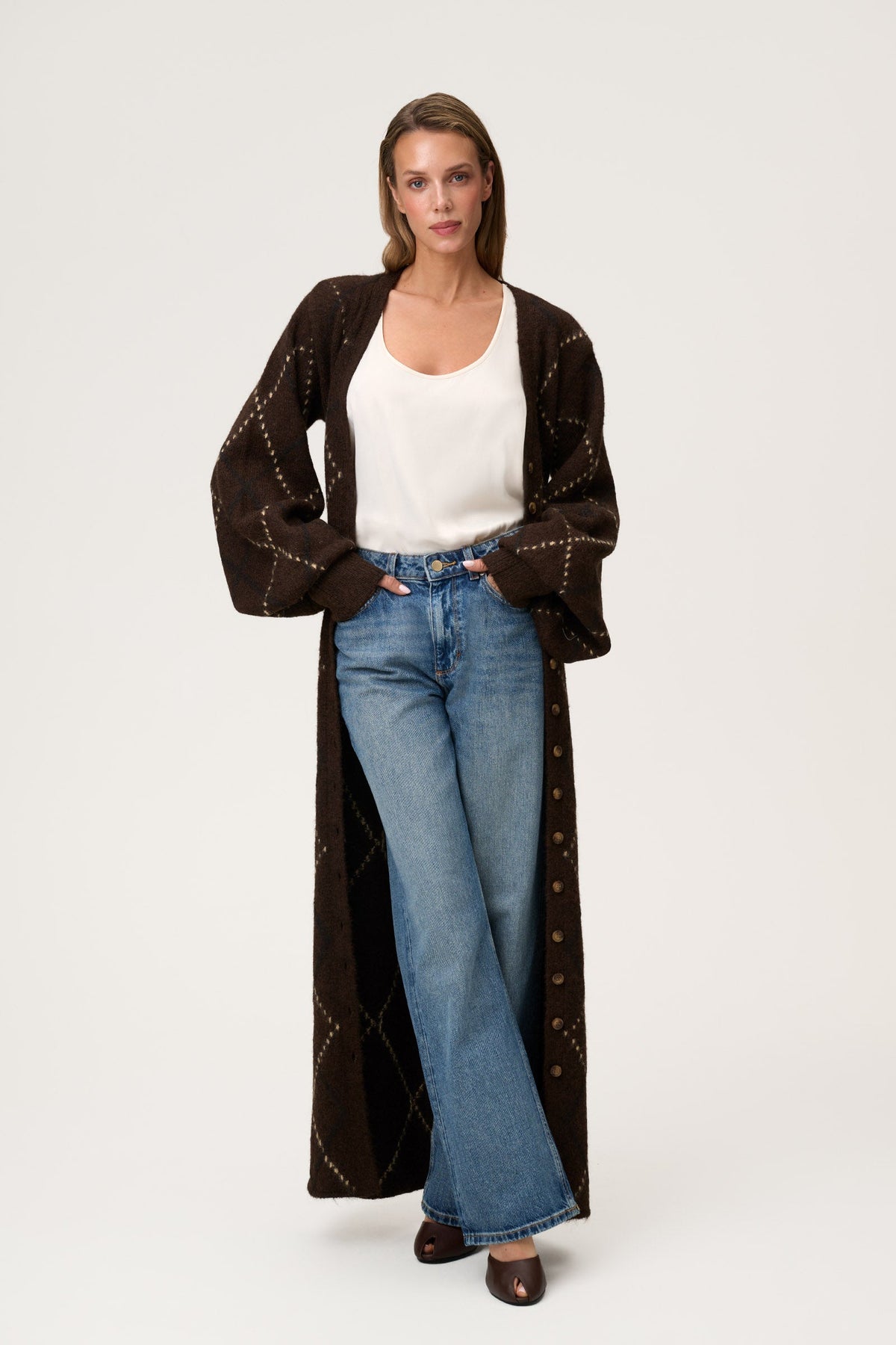 Adoore Montana Dress Espresso - modellbilde
