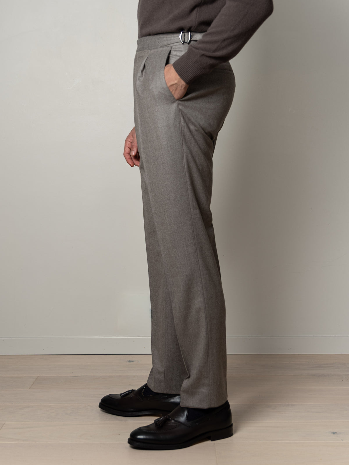 N Prato Trousers Beige Melange