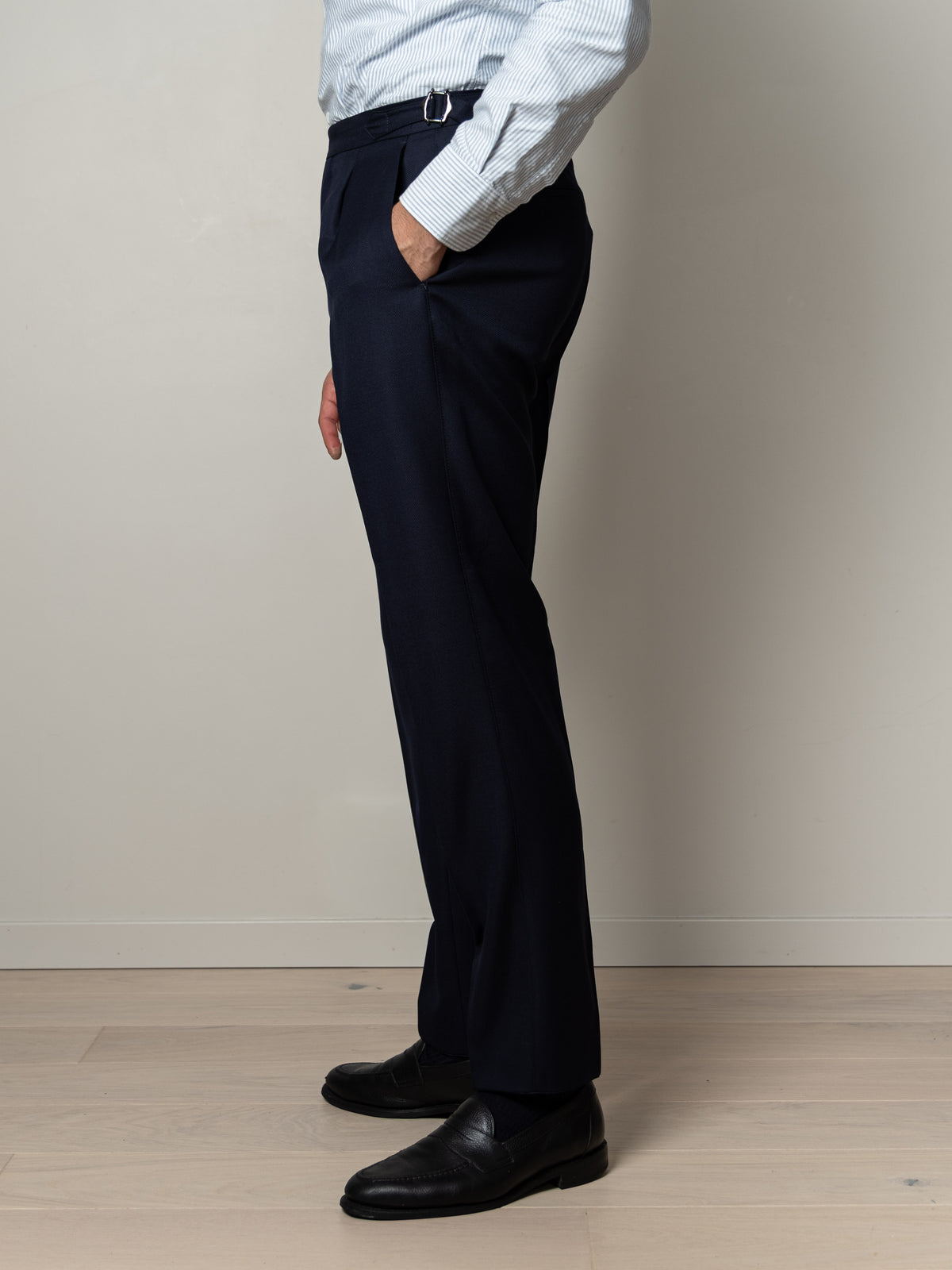 N Prato Wool Trousers Navy