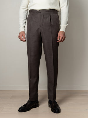 N Prato Wool Trousers Terra Brown