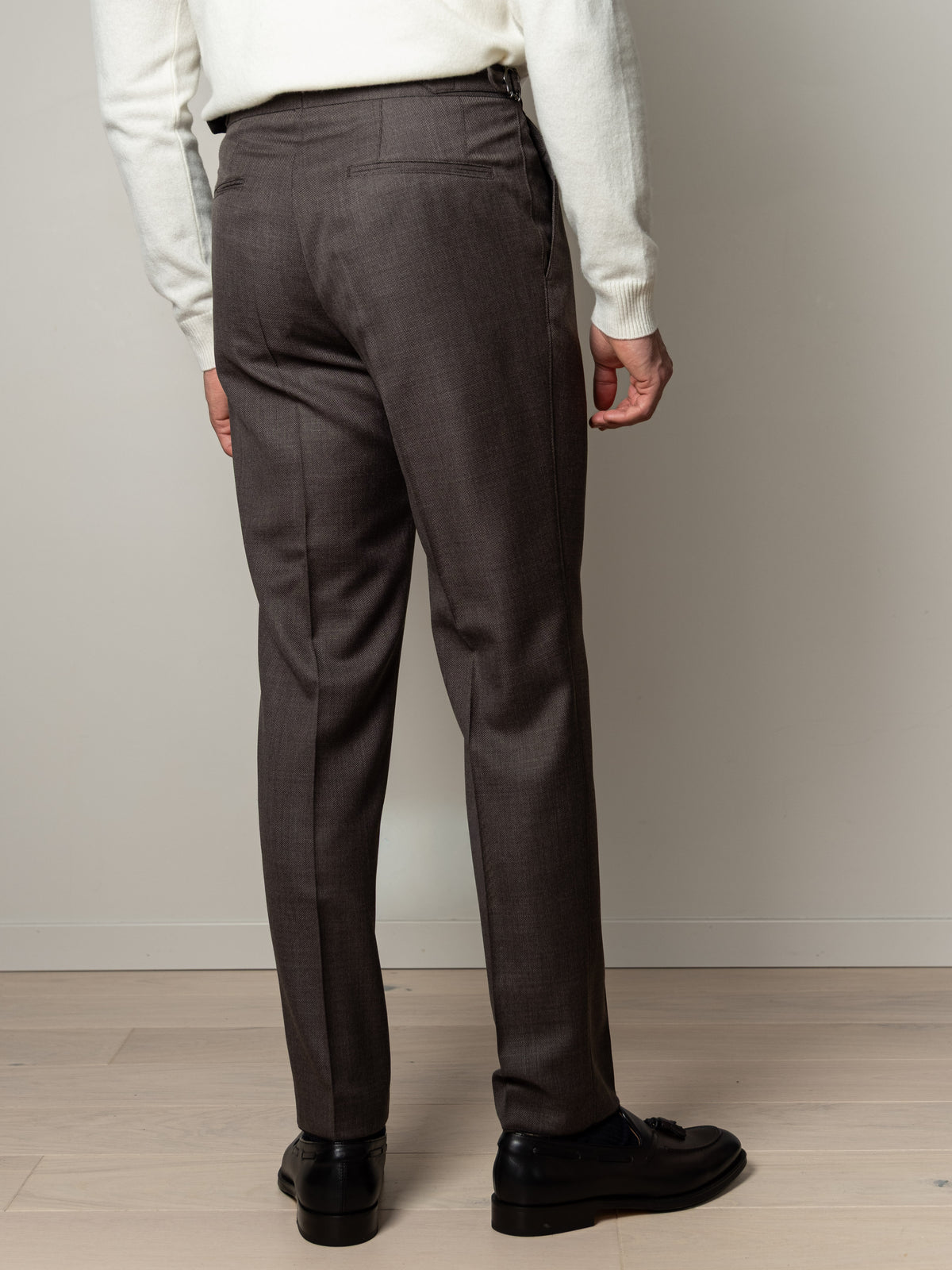 N Prato Wool Trousers Terra Brown
