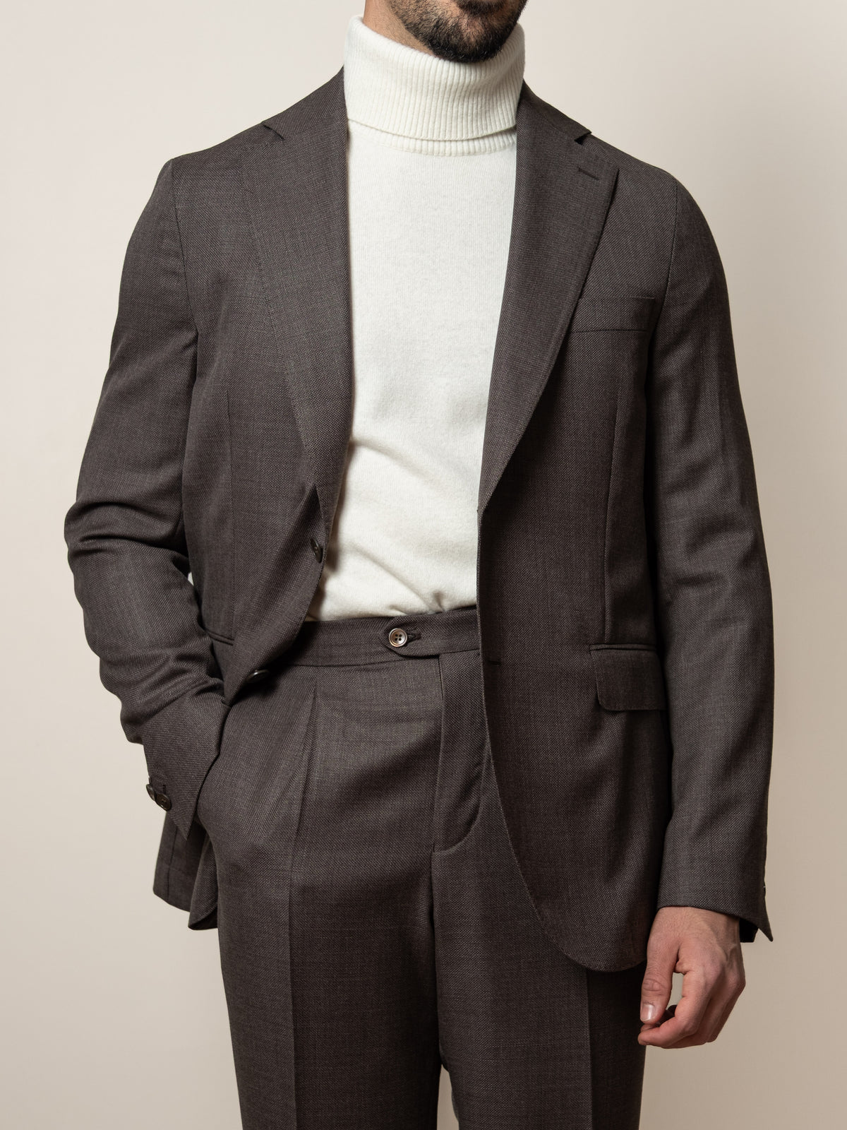 N Siena Wool Blazer Terra Brown
