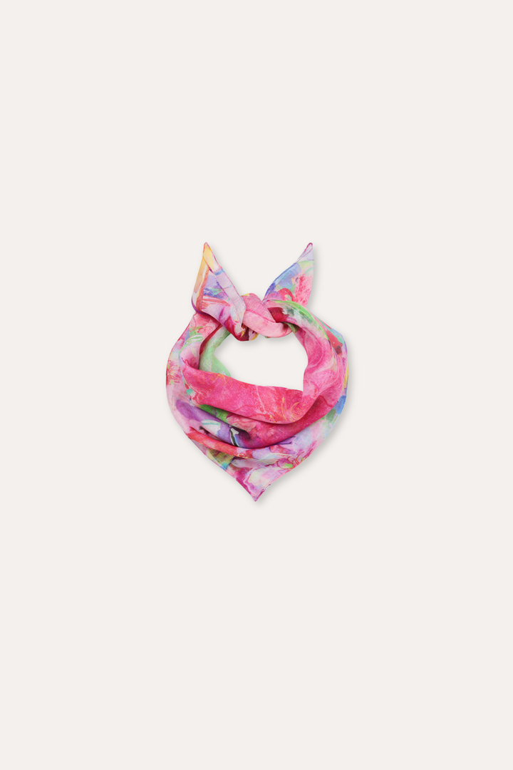 Nina Linen Scarf - Rosa