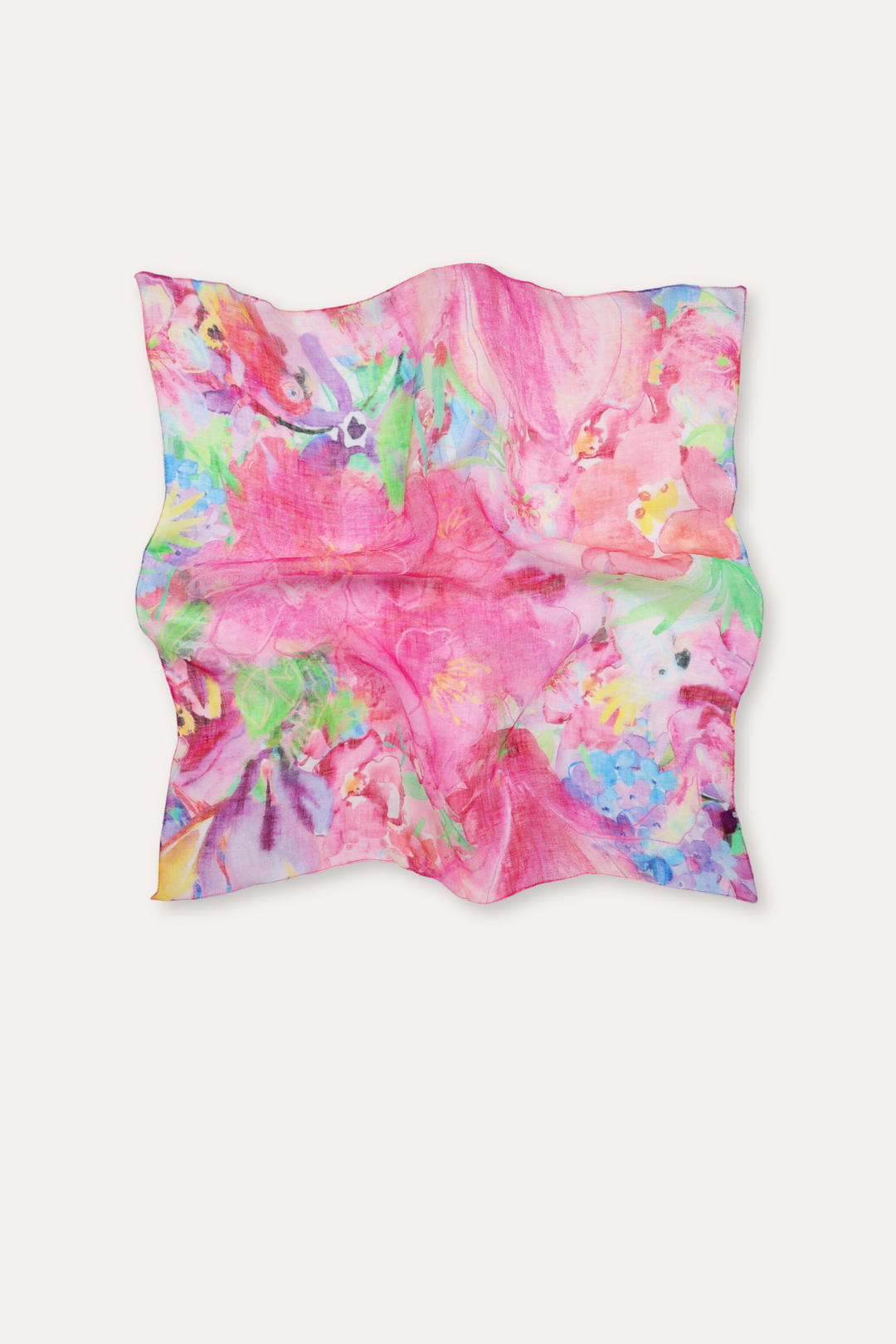Nina Linen Scarf - Rosa