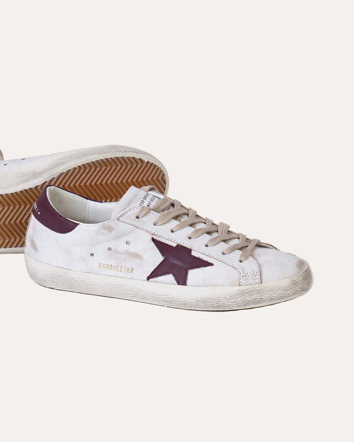 Golden Goose Super-Star White/Red - sålebilde