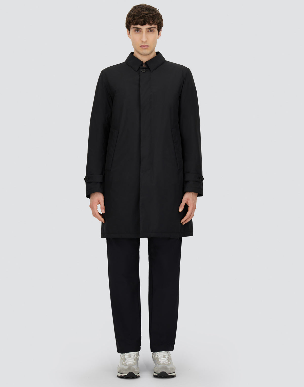 Down Trench Coat Black