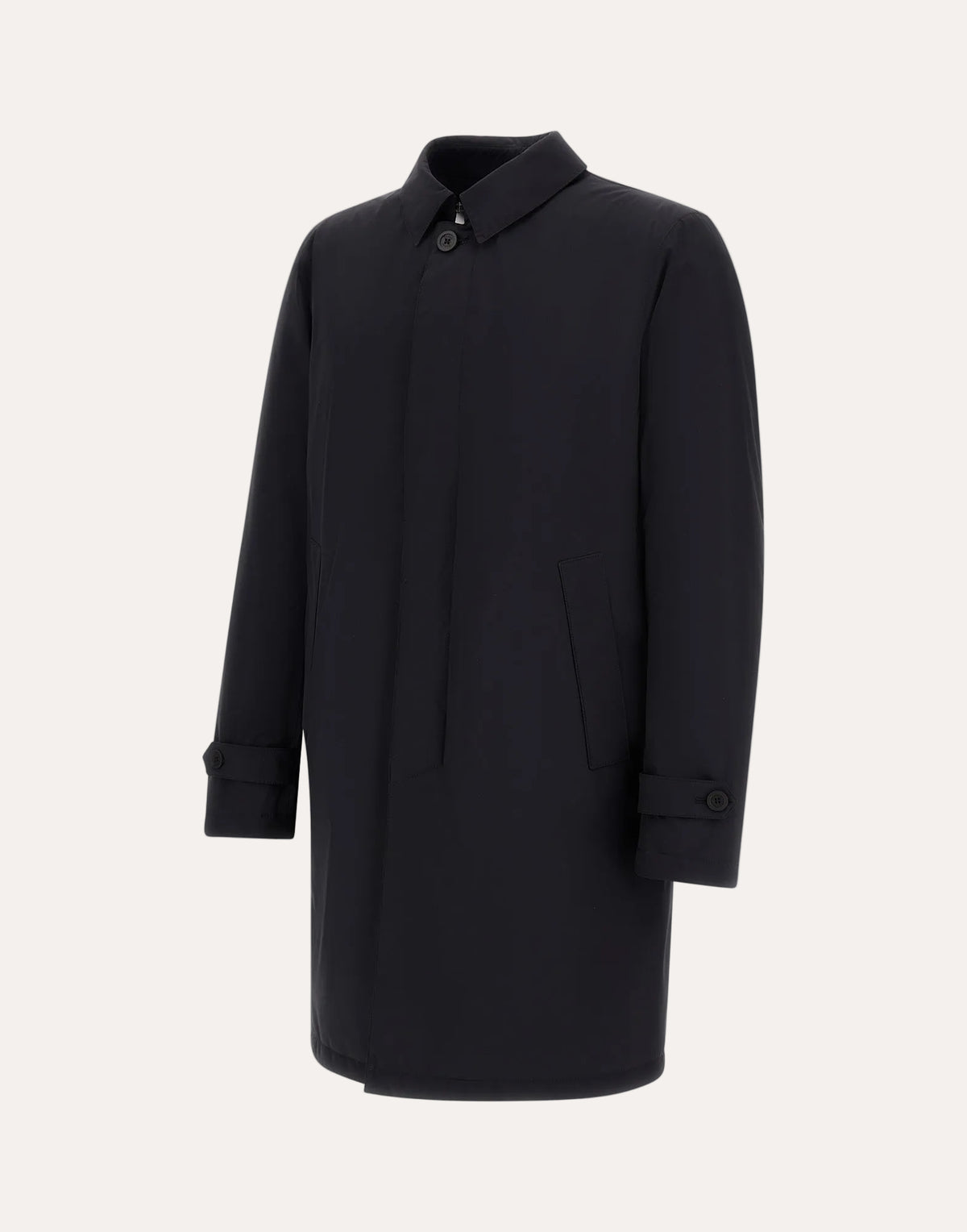 Down Trench Coat Black