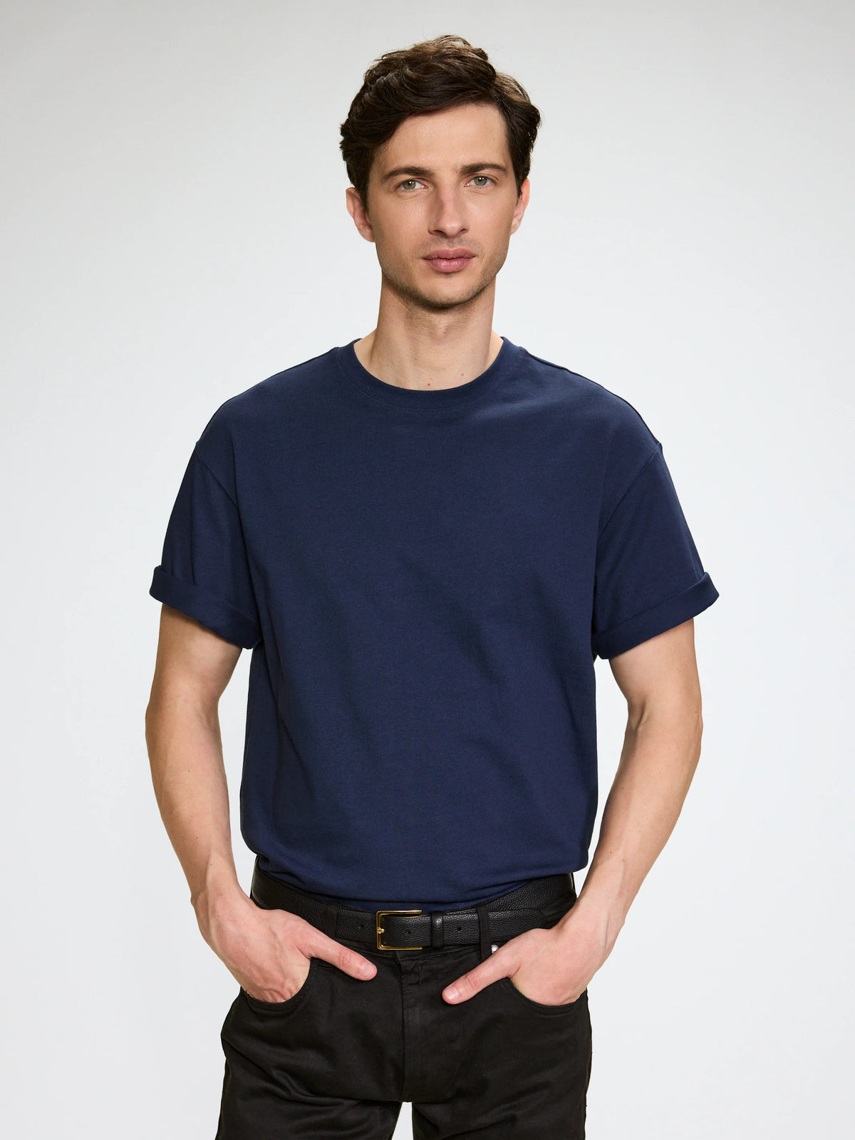 Organic Cotton Oversized T-Shirt Blue