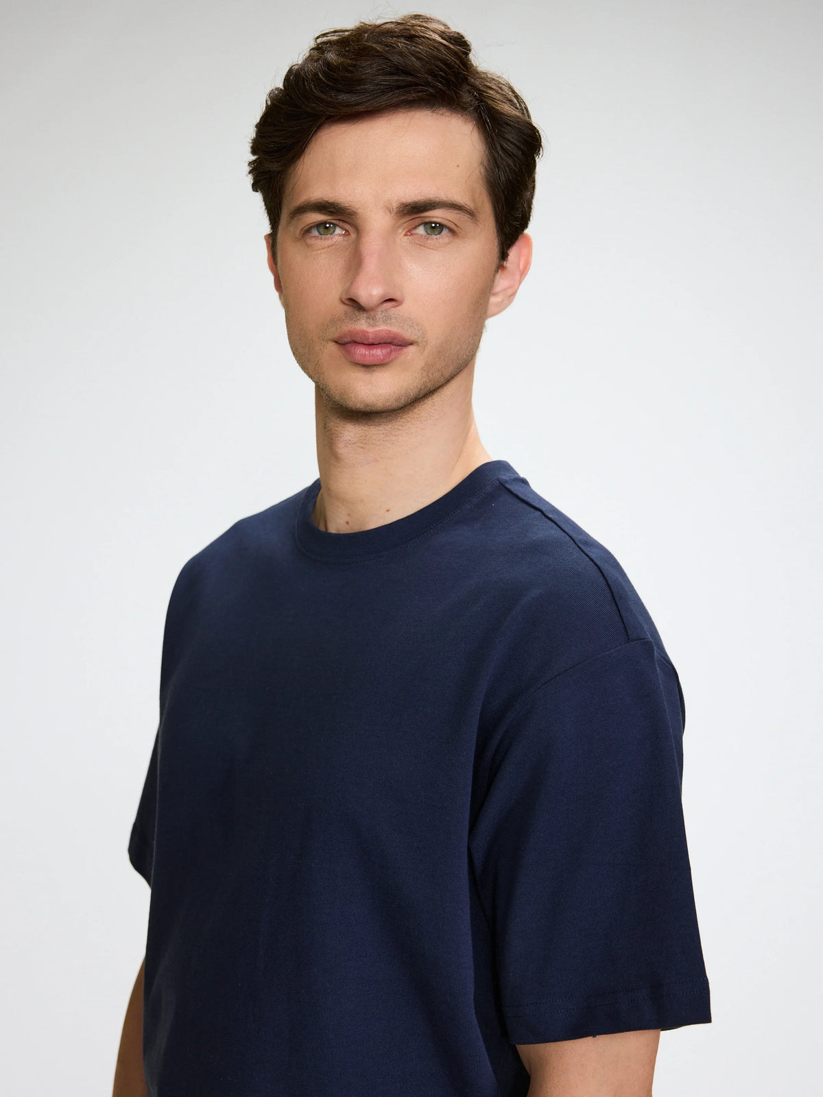 Organic Cotton Oversized T-Shirt Blue