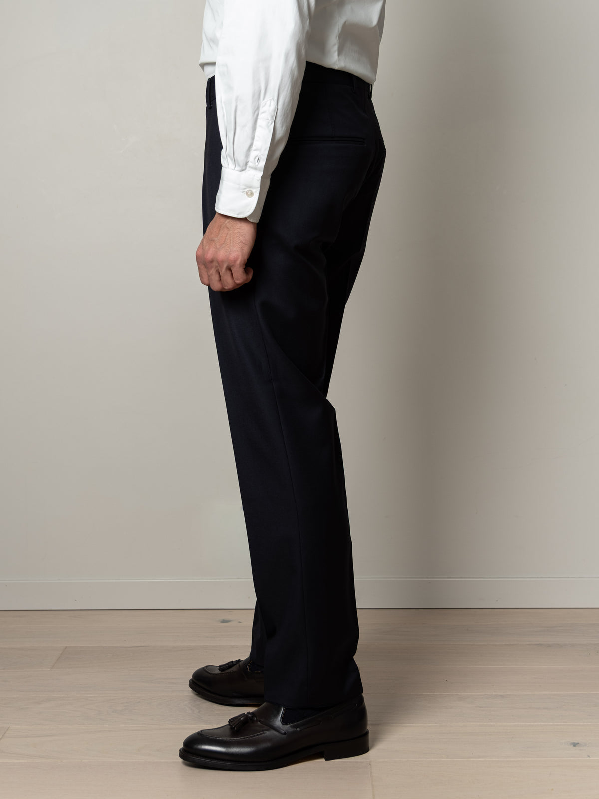 Pagani Wool Trousers Peacoat Blue