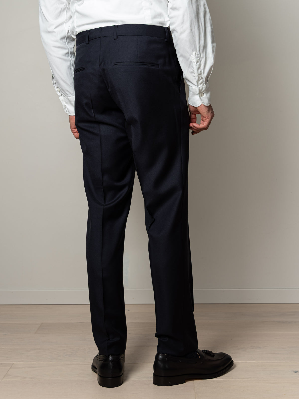 Pagani Wool Trousers Peacoat Blue