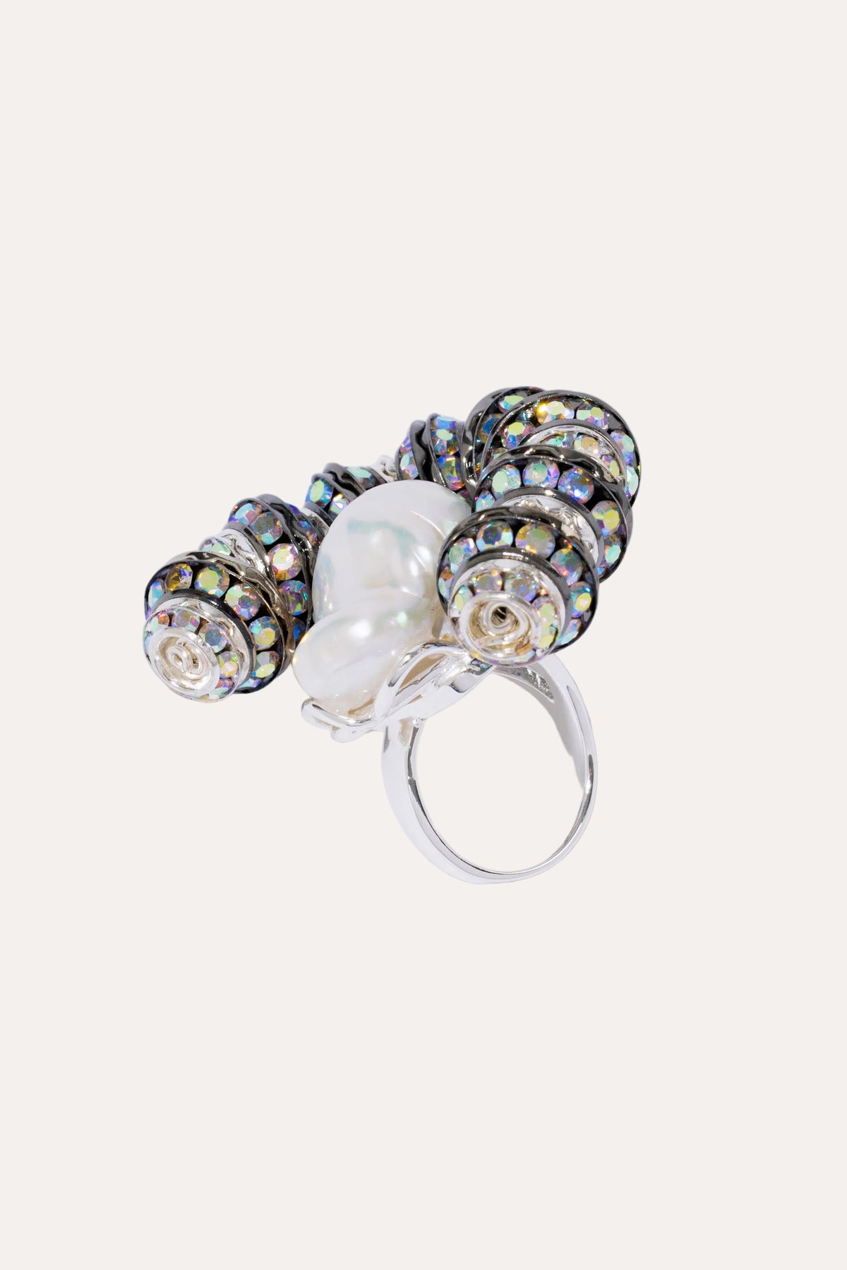 Scallop Ring Smoky Quartz