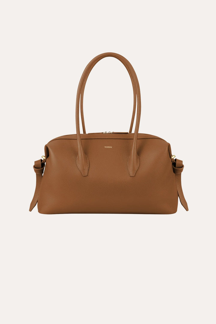 Brioche Duffle - Hazel Pebble Grained Leather