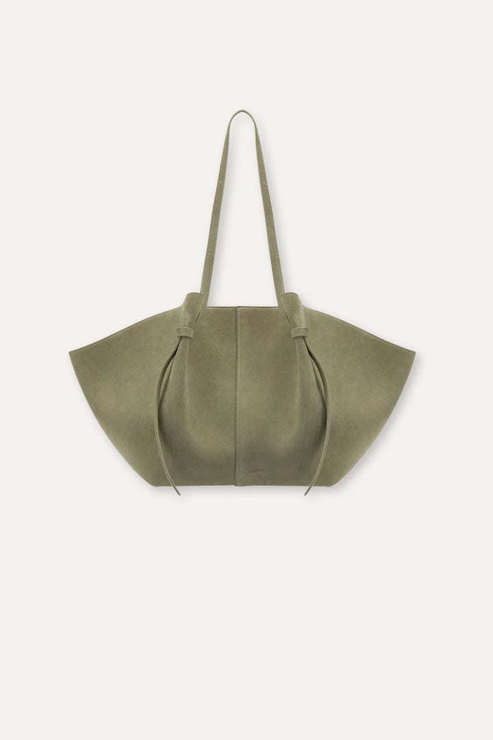 Large Mochi- Olive Suede
