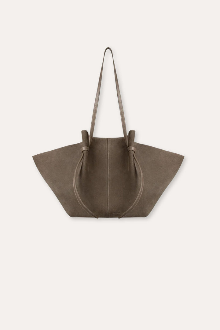 Large Mochi- Taupe Suede