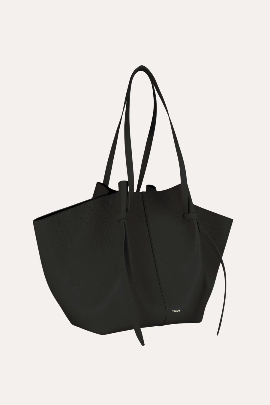XL Mochi - Black Pebble Grained Leather