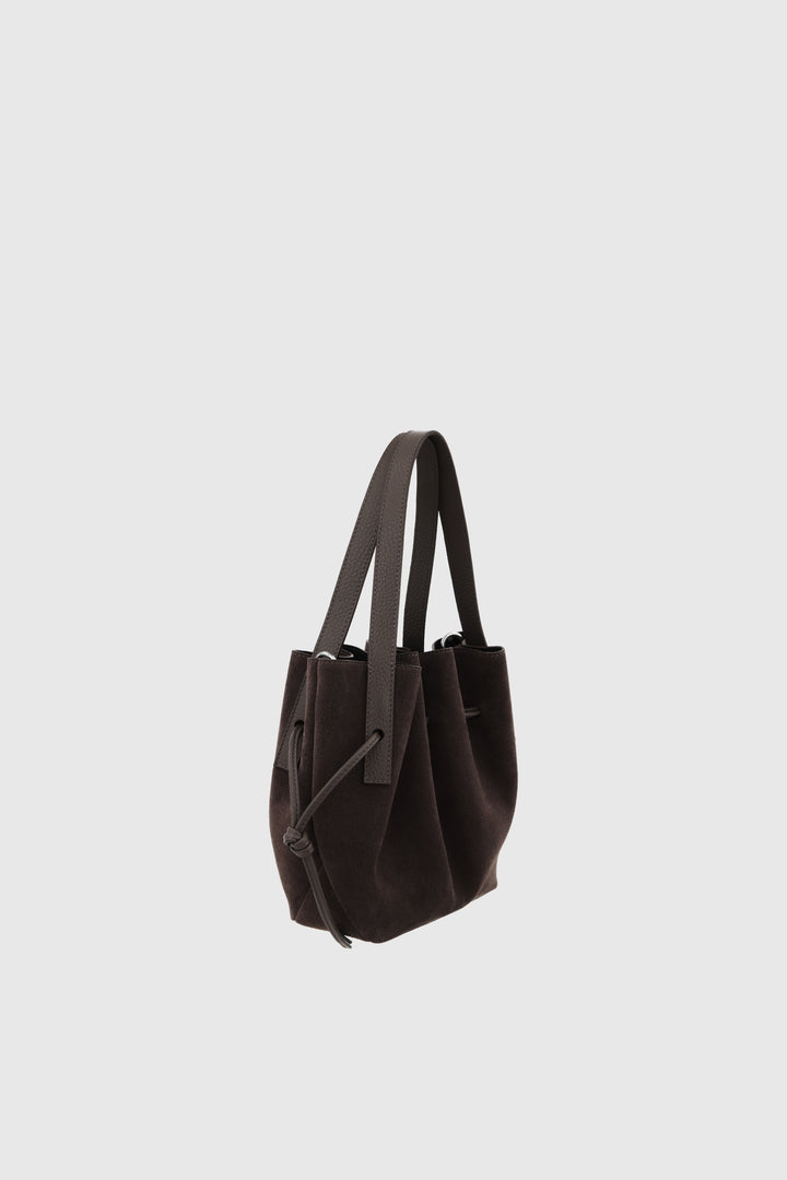 Yuzefi Mini Scallop Tote Ganache Suede
