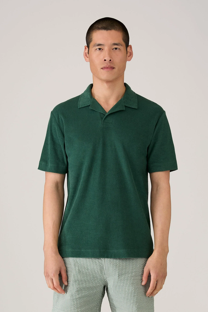 SS Toweling Polo Forest Green
