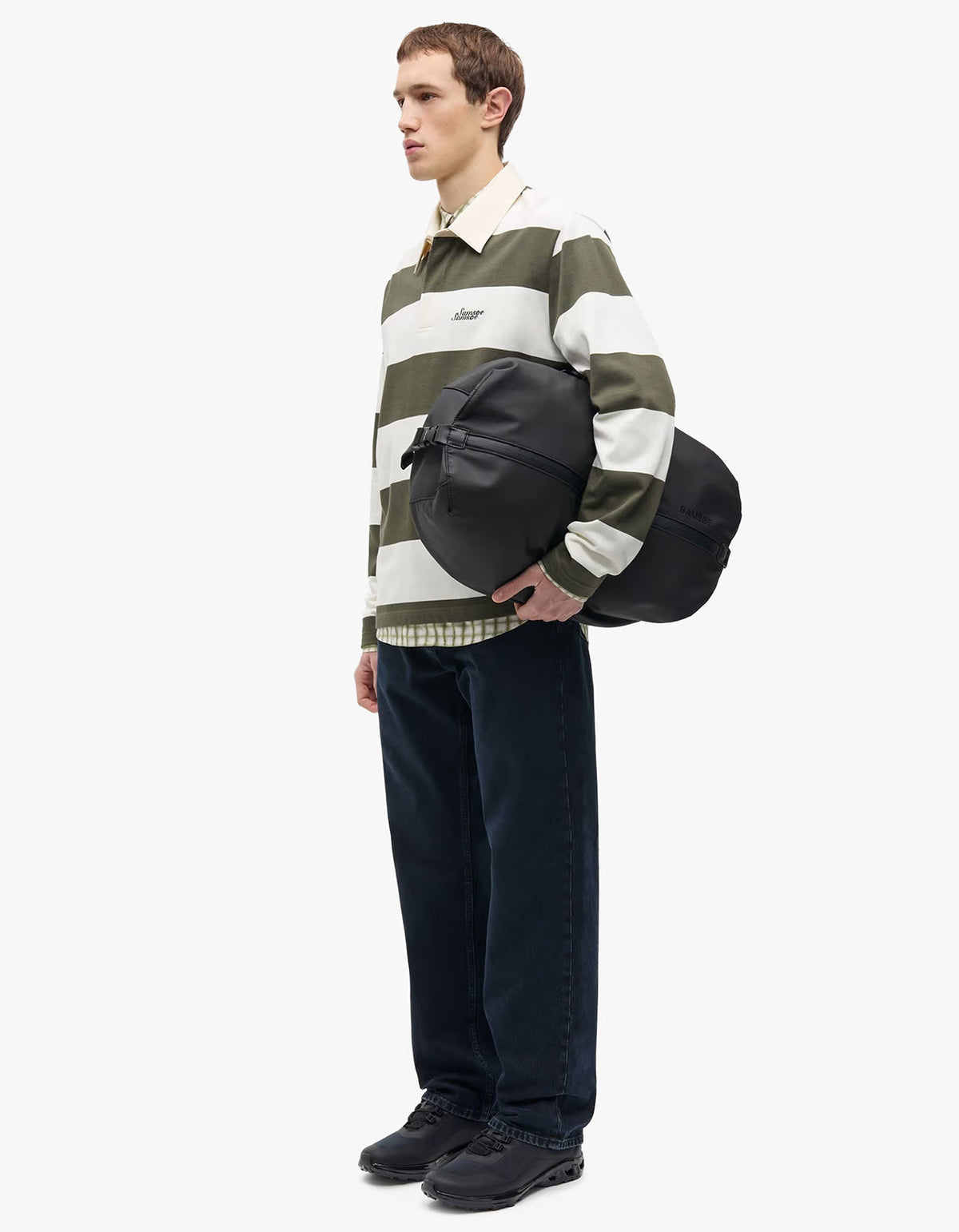 Sakevin x Polo LS Forest Night Stripe