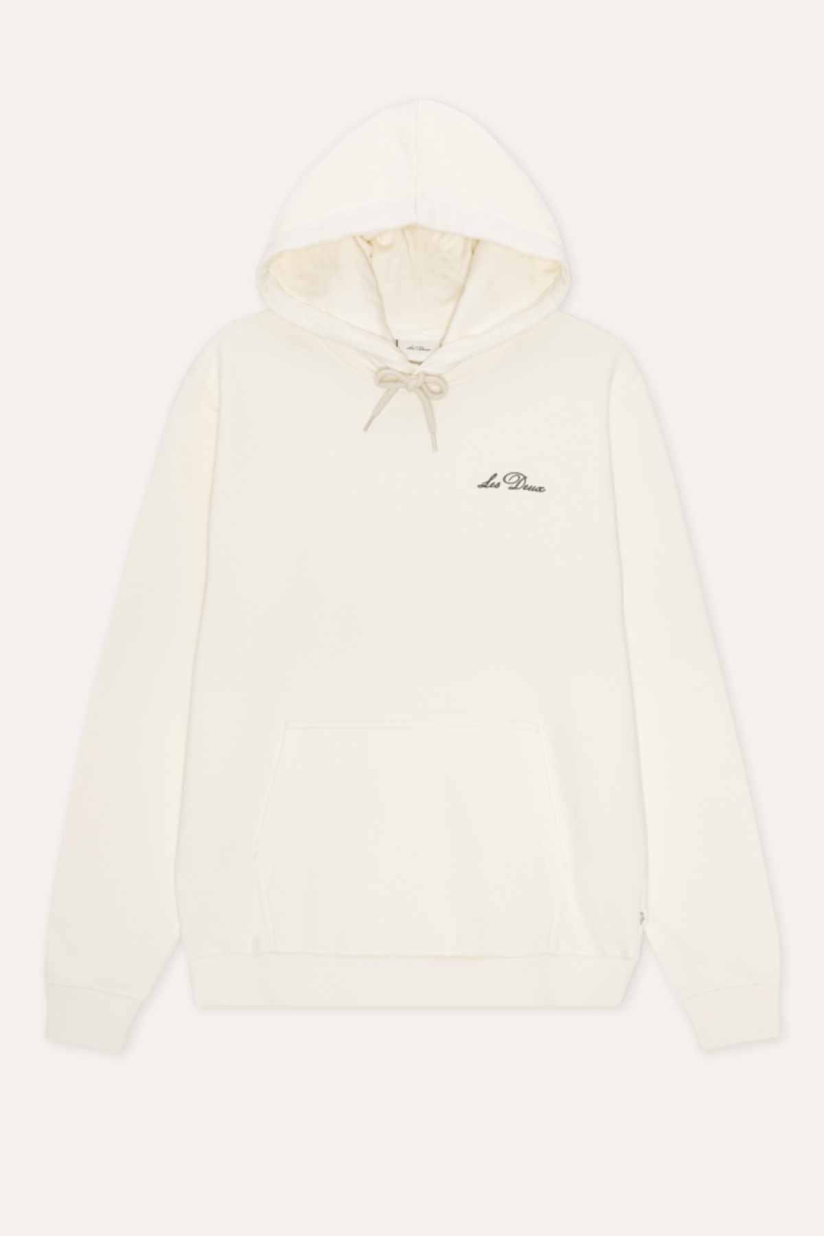 Signature Print Hoodie Light Ivory