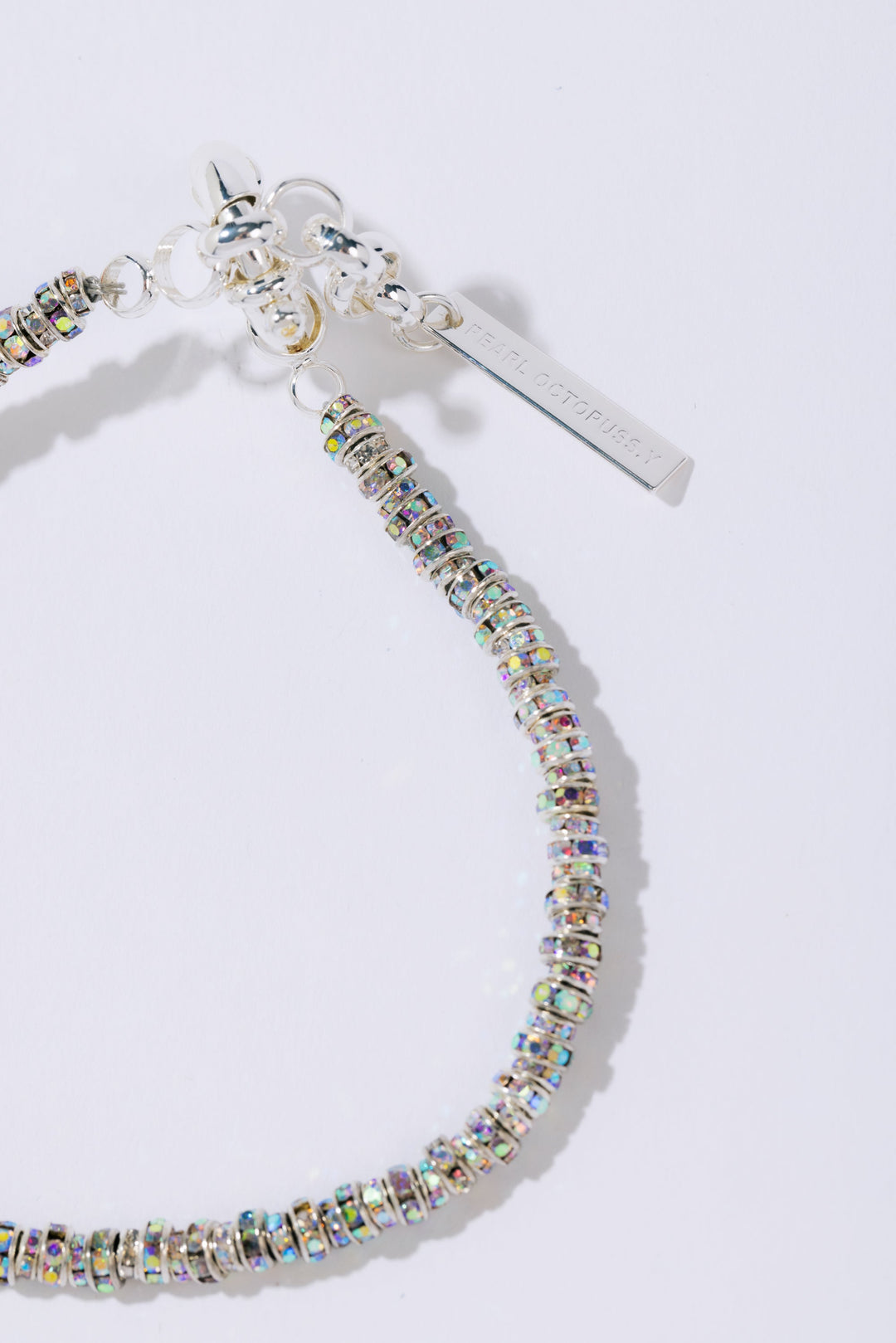 Skinny Diamond Anklet- Silver