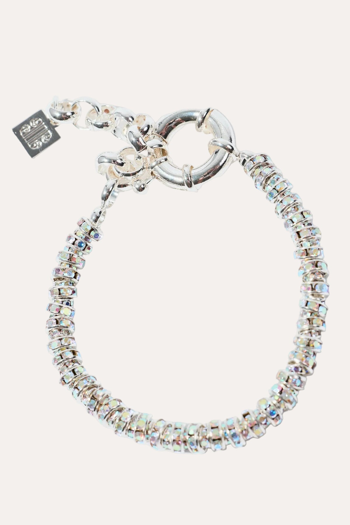 Skinny Diamond Bracelet Silver