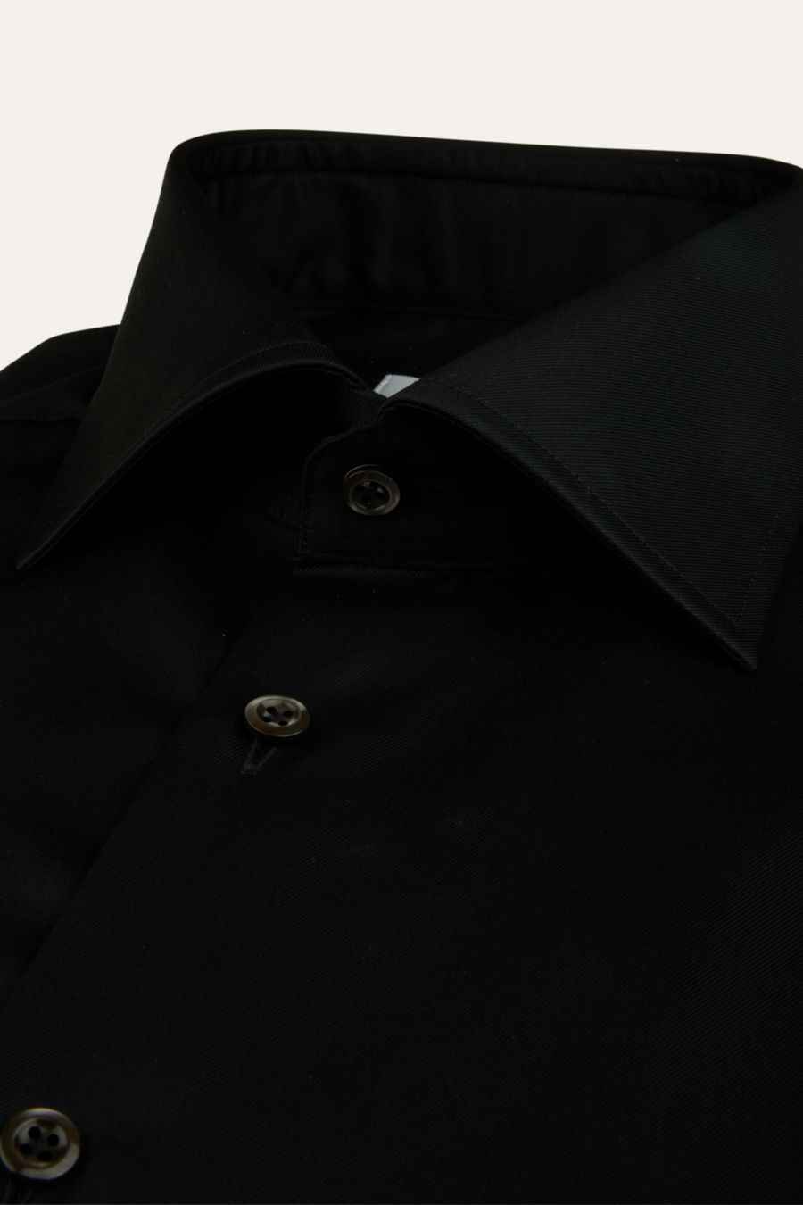 Slimline Twill Shirt Black