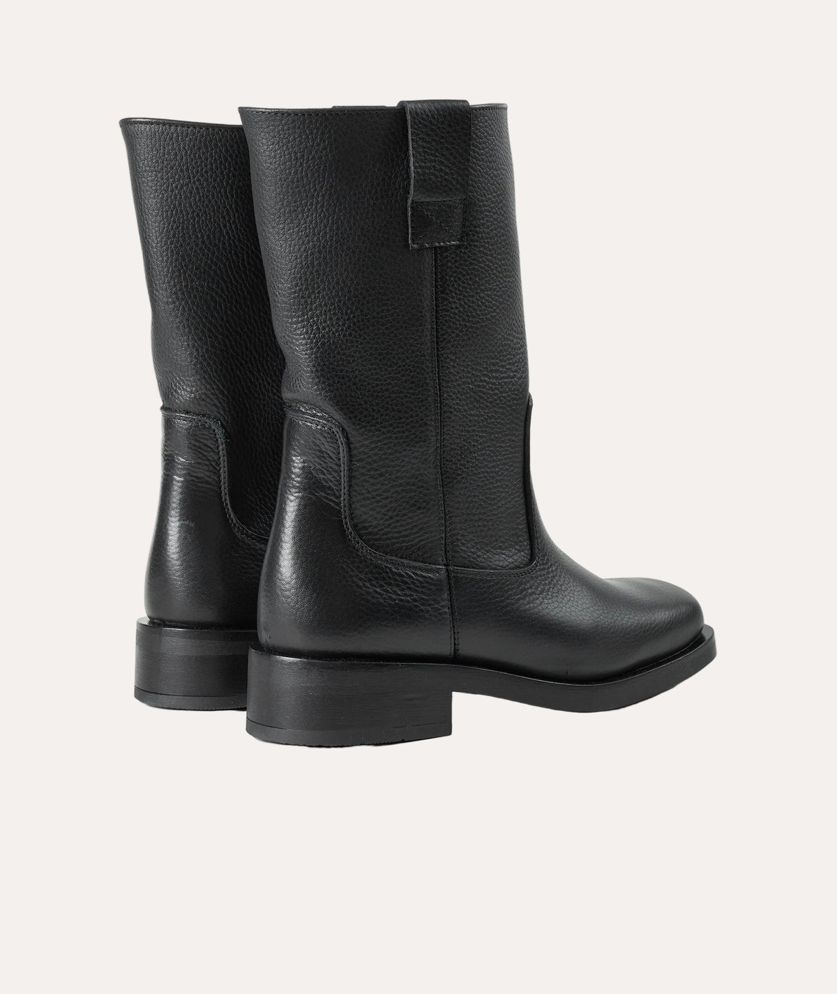 Tali Boot - Black Tumbled Leather