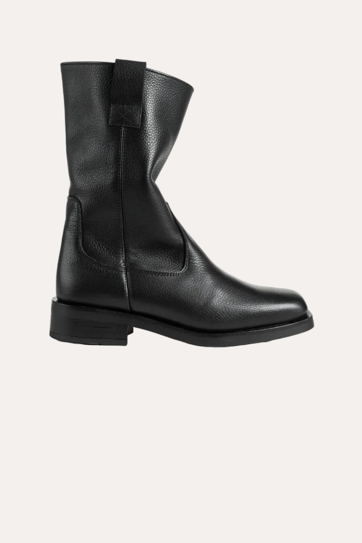 Tali Boot - Black Tumbled Leather
