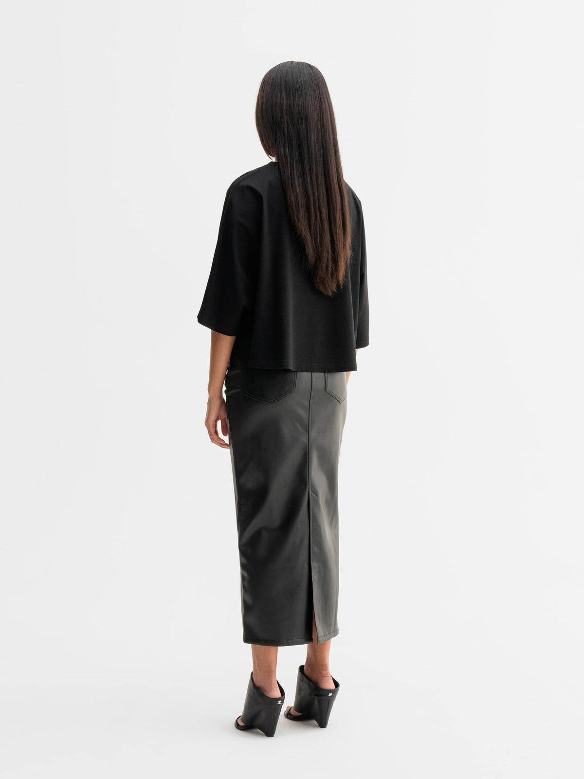 Thea Jersey Tee Black