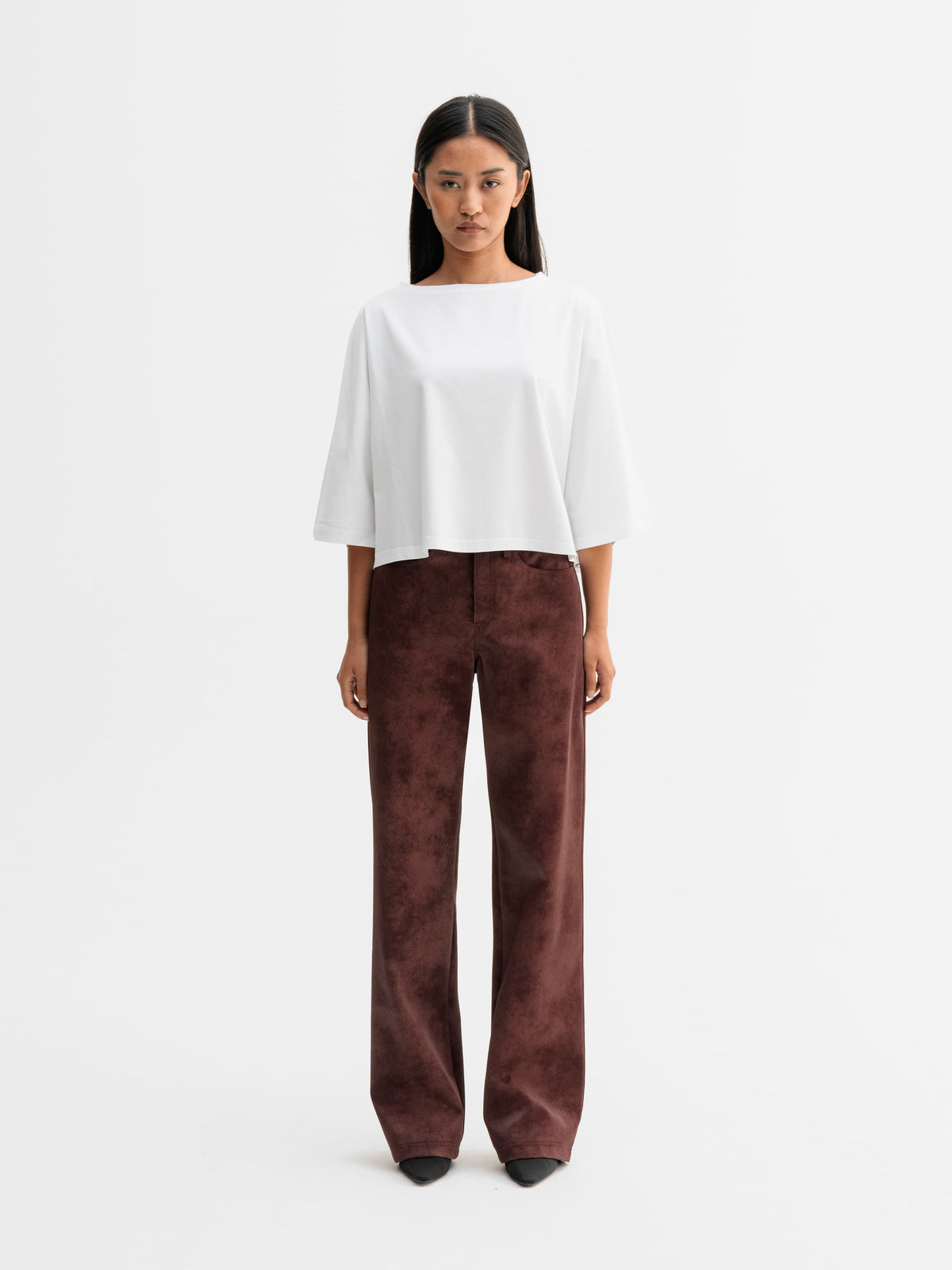 Thea Jersey Tee White