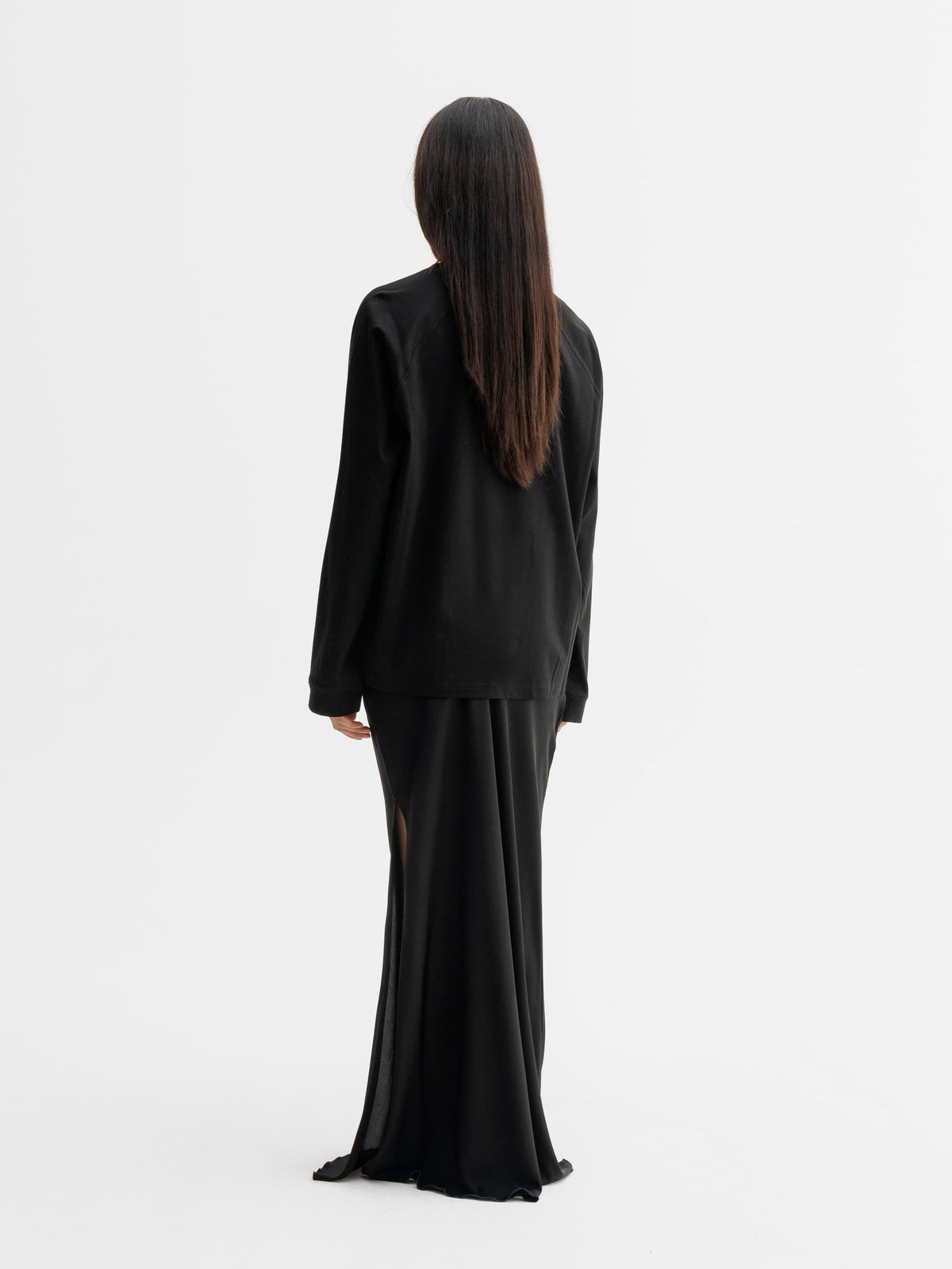Thelma LS Cotton Tee Black
